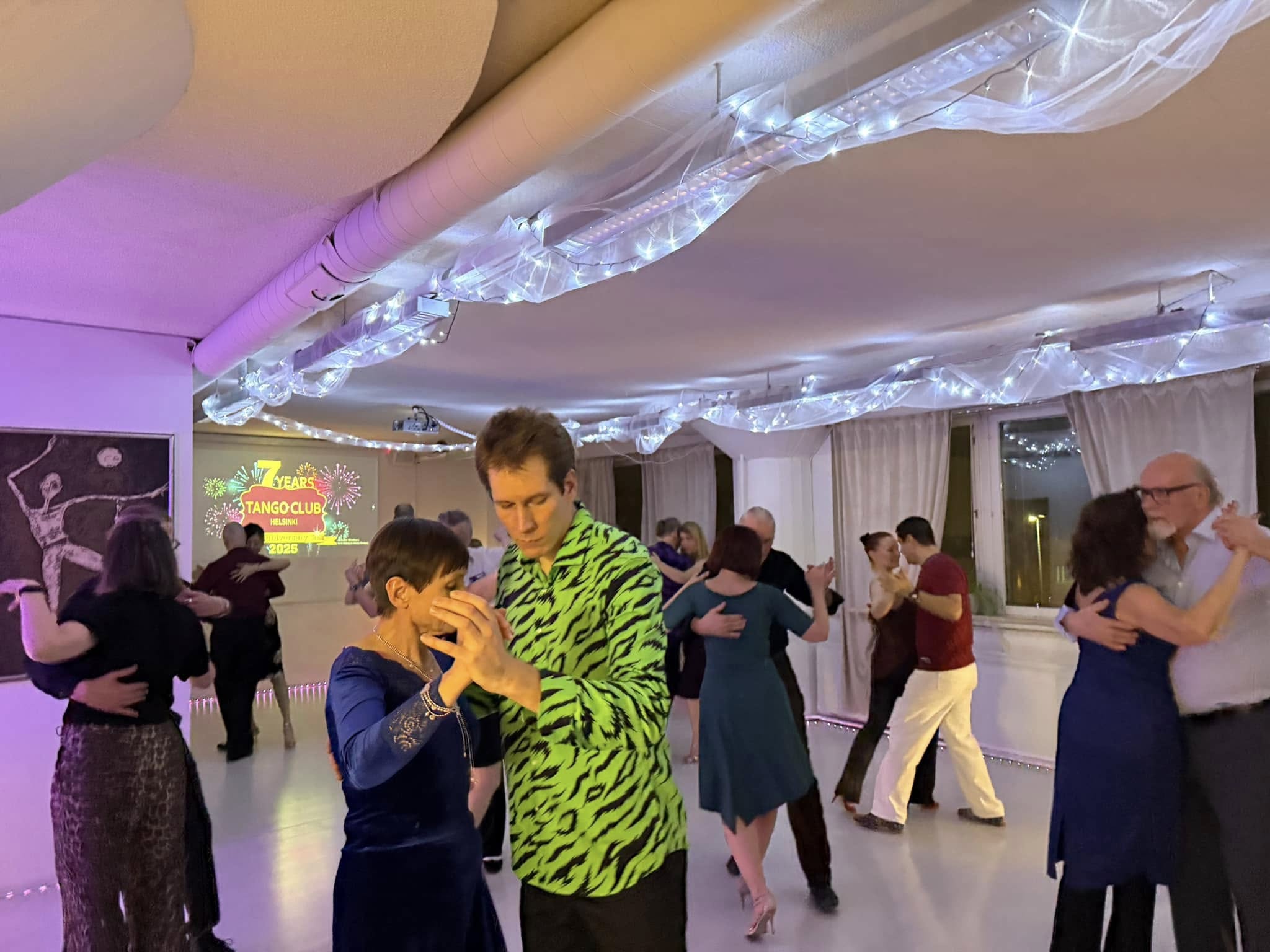 Students dancing at Tango Club Helsinki