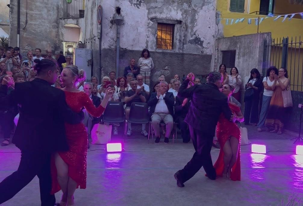 Professional Argentine tango performance at a corporate event