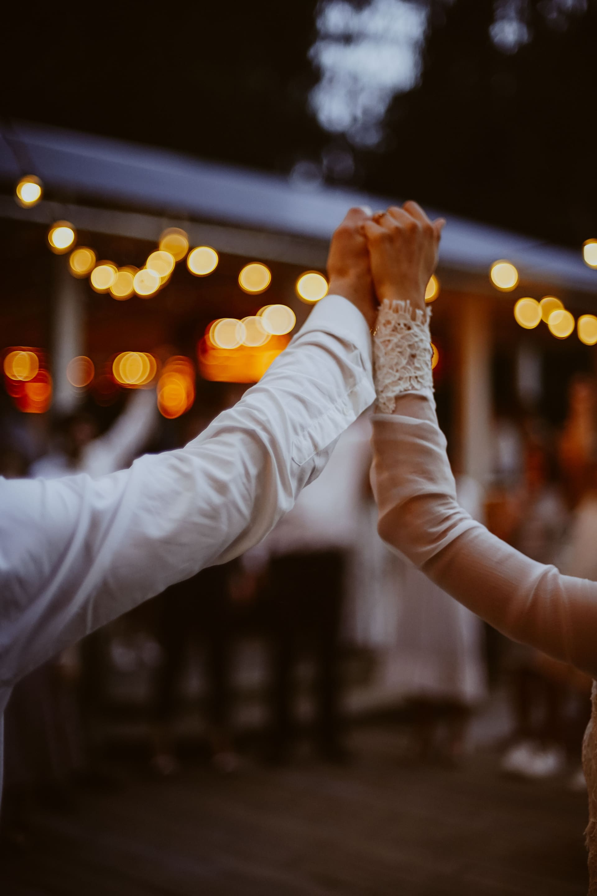 Bride and groom dancing their first dance